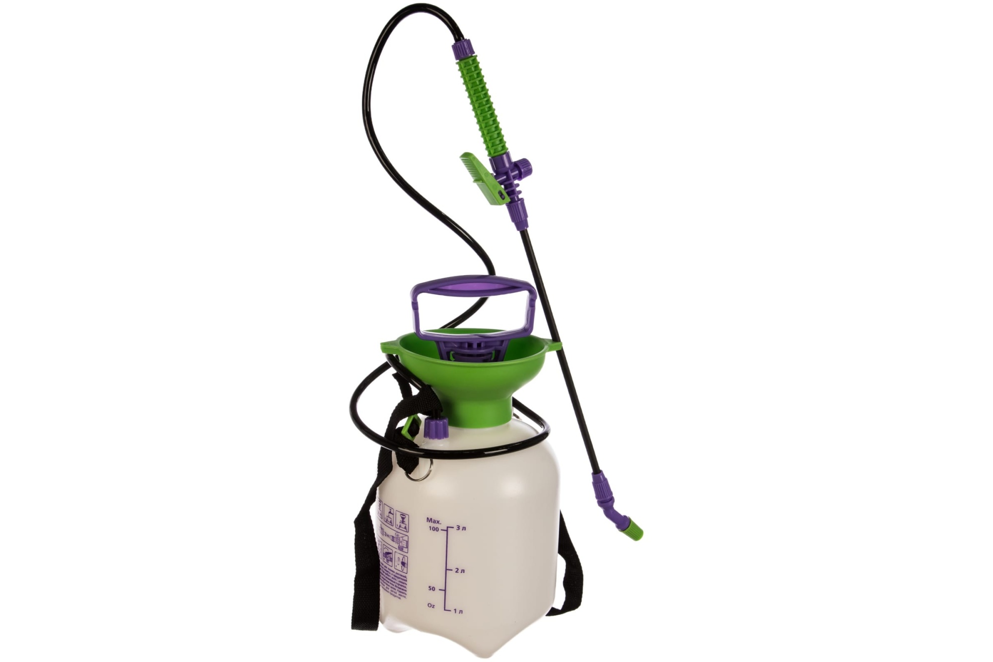 Опрыскиватель 3л, ручной, с горловиной, с насосом, шлангом и разбрызгивателем PALISAD