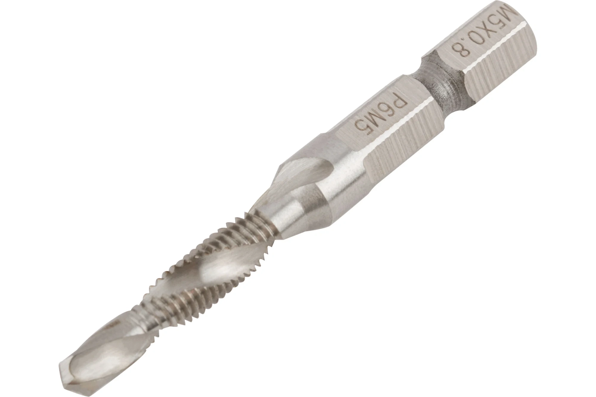 Сверло-метчик комбинированное метрическое М5х0,8мм, 17/56мм, быстрорежущая сталь Р6М5, FIT