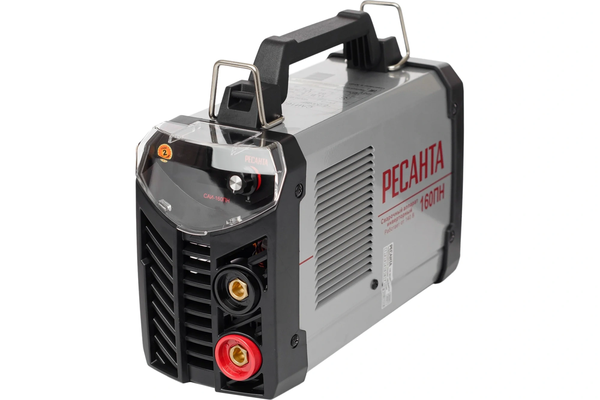 Сварочный инвертор САИ 160ПН (10-160А, 140-240В, ток 26А, Ø4мм, ПВ70%, 6,2кг) Ресанта