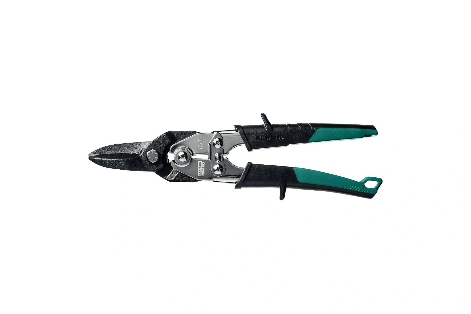 Ножницы по металлу 260мм, прямые, Cr-Mo сталь, двухкомпонентная рукоятка KRAFTOOL "SuperKraft"