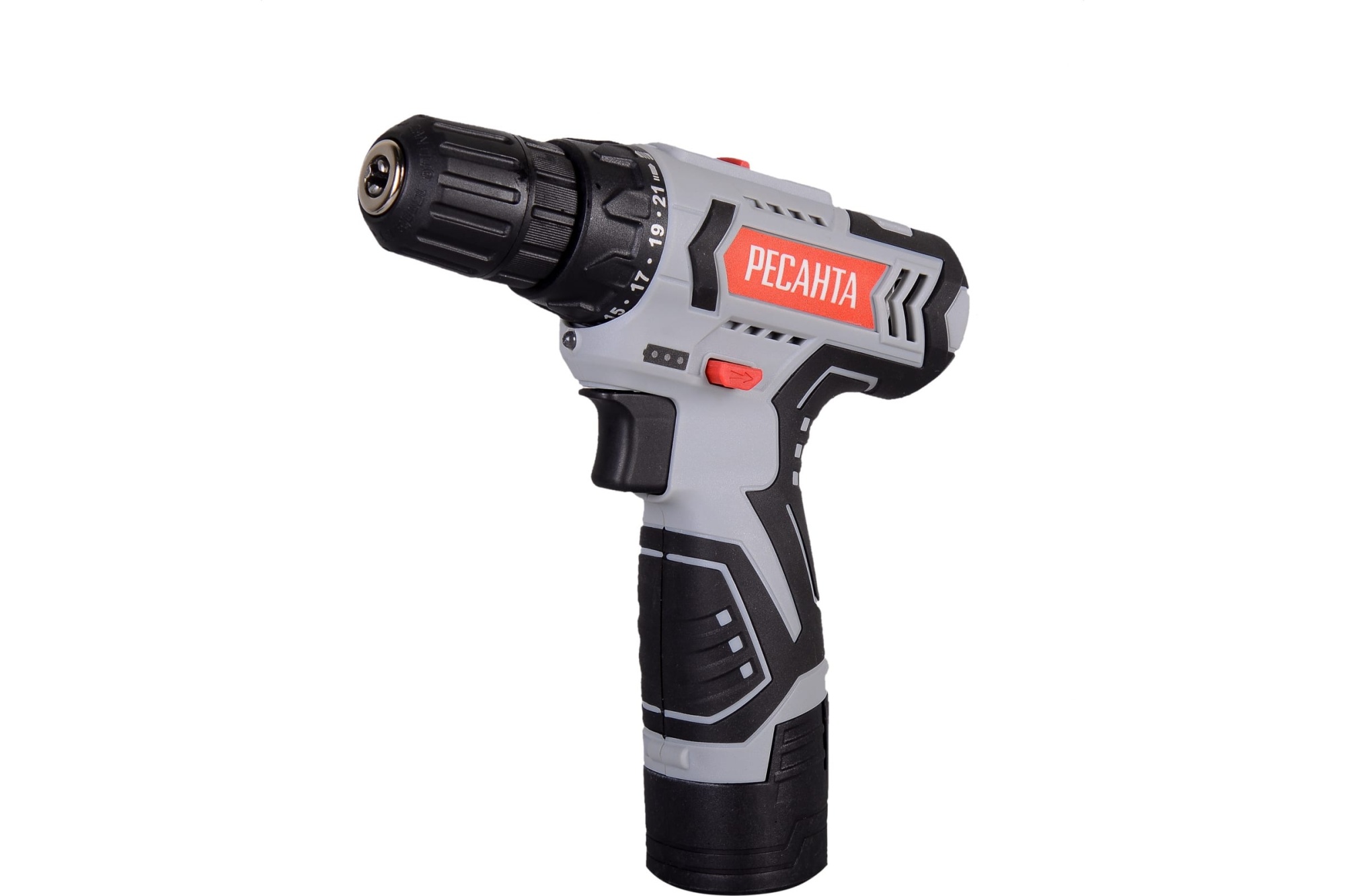 Аккум.дрель-шуруповёрт ДА-12-2ЛК (12В, Li-lon, 2х2Ач, 40Нм, патр.б/з 10мм, кейс) РЕСАНТА